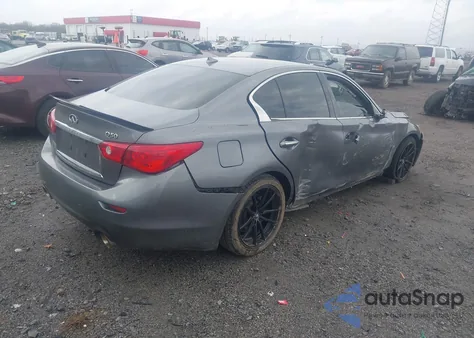 2014 Infiniti Q50 Premium from USA, damaged, VIN JN1BV7AP8EM685219